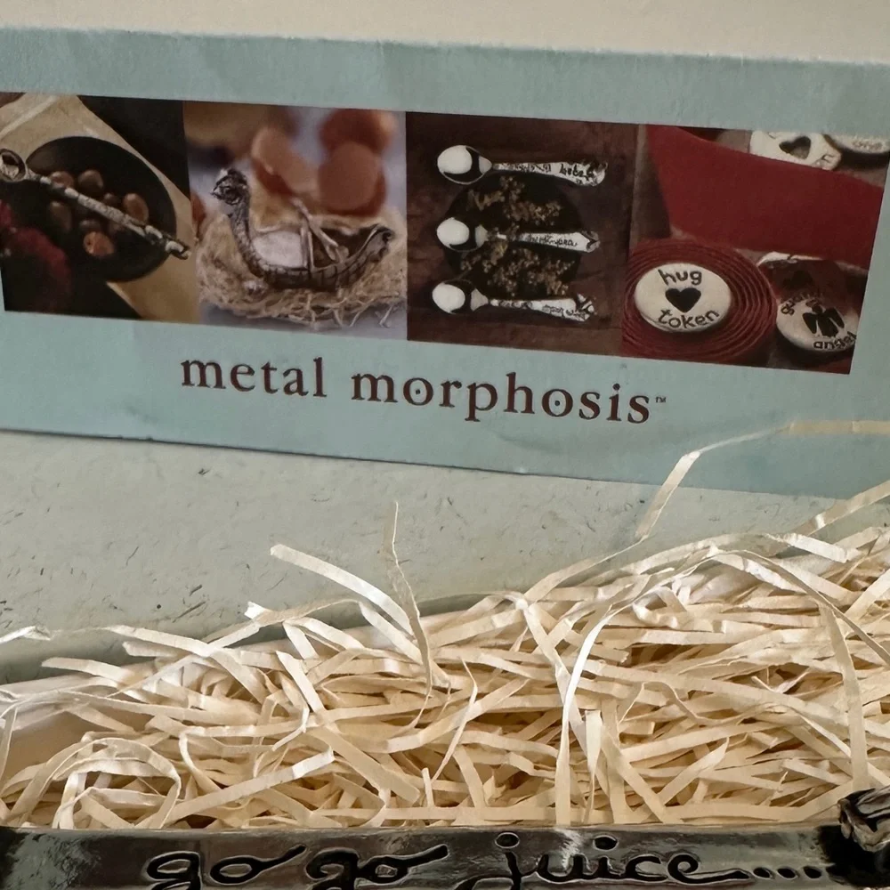 Pewter Coffee Spoon Scoop “Go Go Juice” NWT Metal Morphosis Kaycee Binns - Picture 4 of 11